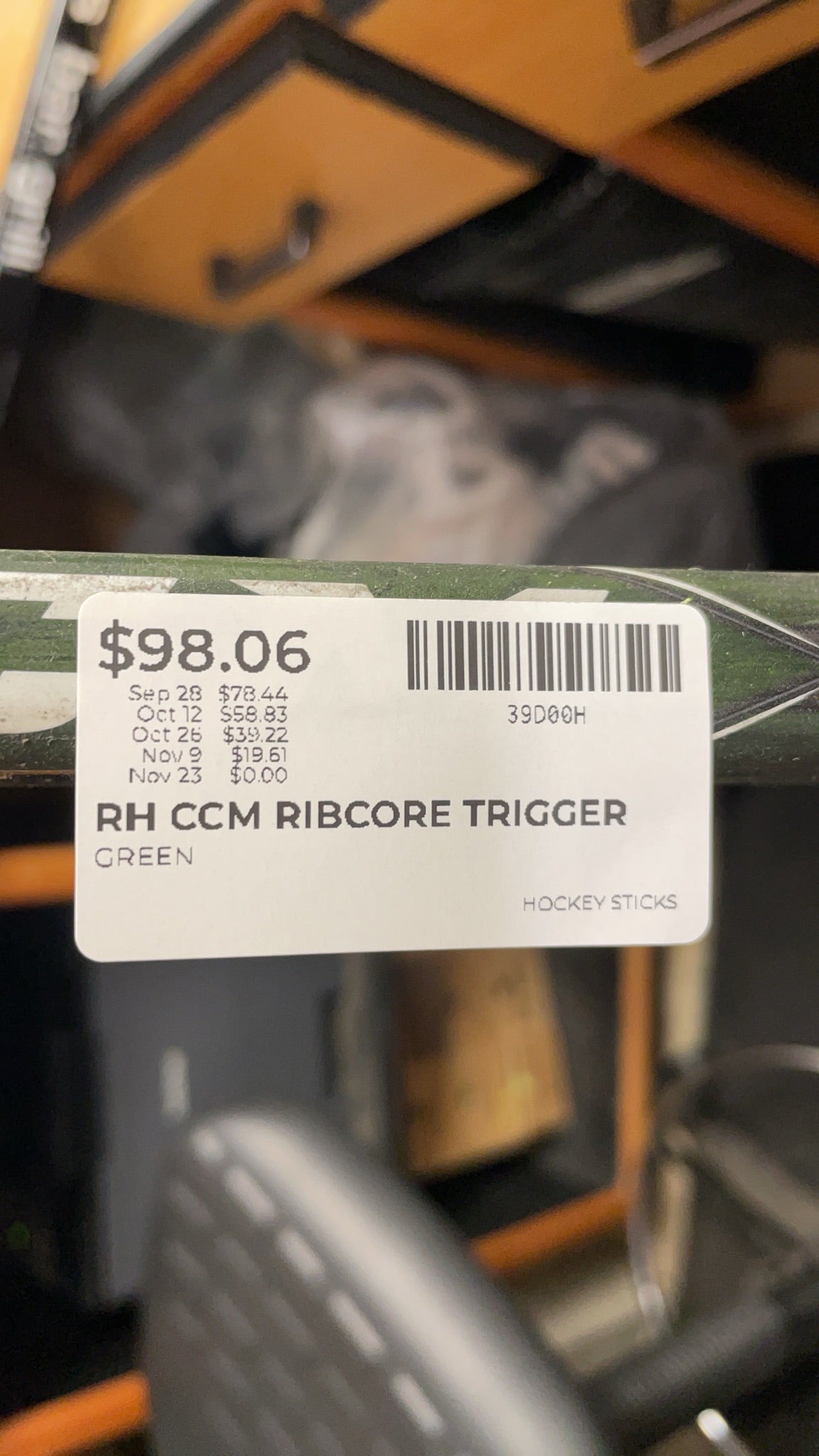 CCM Ribcore Trigger ASY 85 Flex Right Hand Hockey Stick