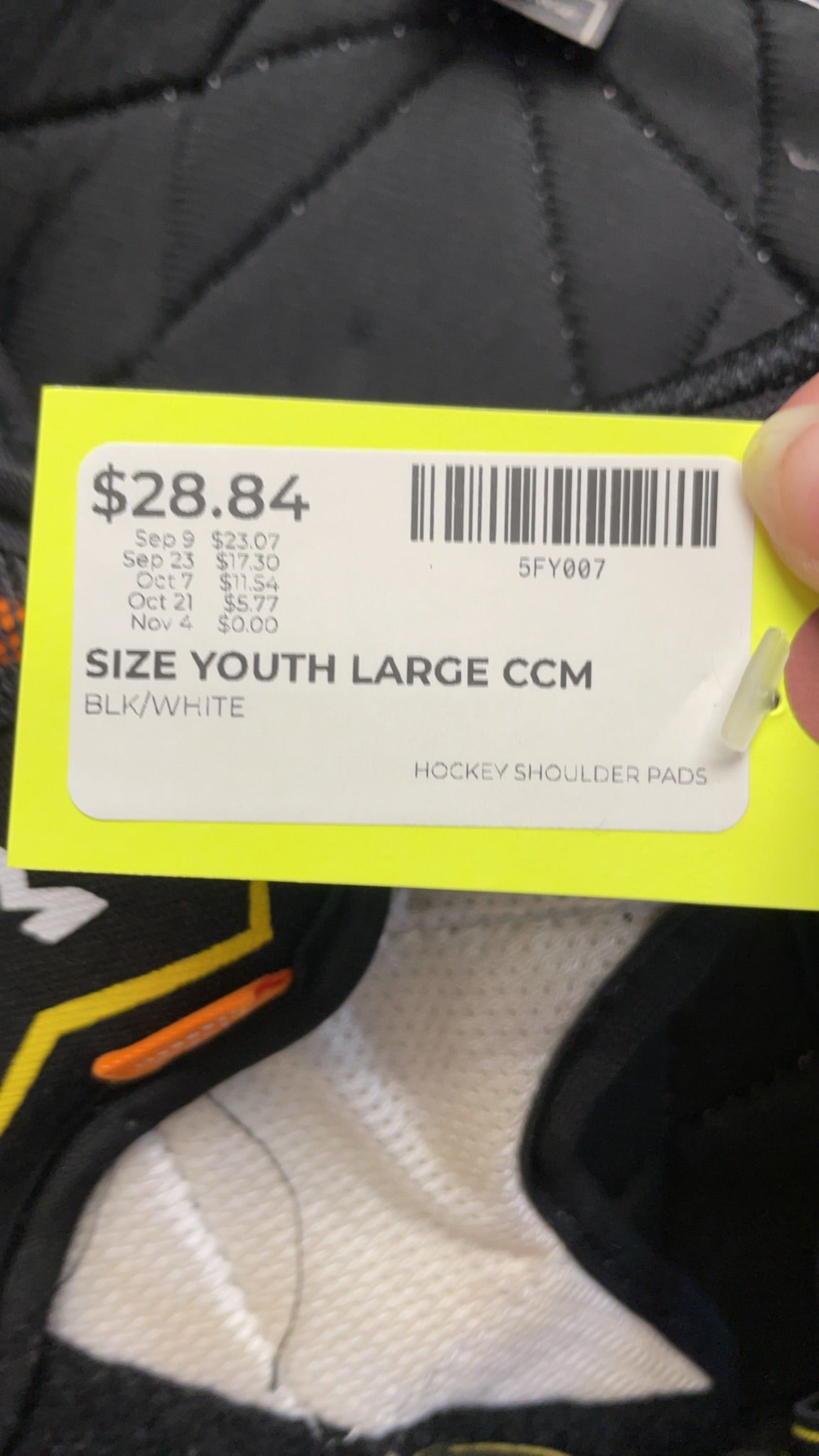 CCM Super Tacks Youth Large Hockey Shoulder Pads