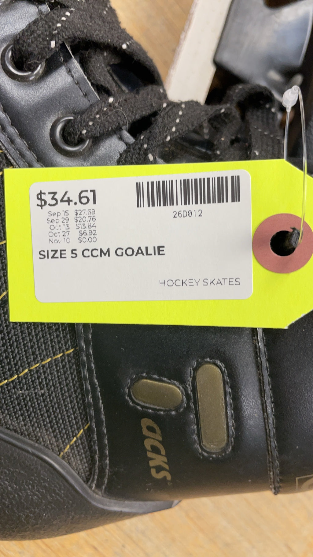 CCM Tacks 550 Size 5 Goalie Skates