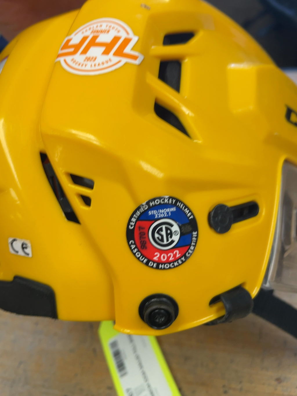 CCM Tacks 710 Hockey Helmet - Yellow - Small