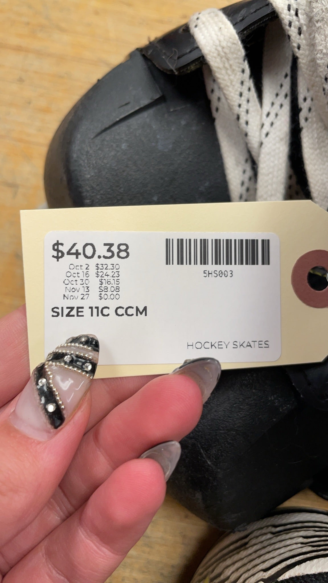 CCM Tacks AS 550 Size 11C Hockey Skates