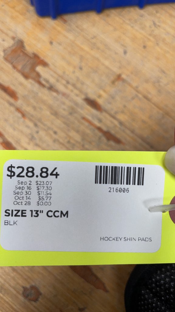CCM Tacks Hockey Shin Pads - 13"