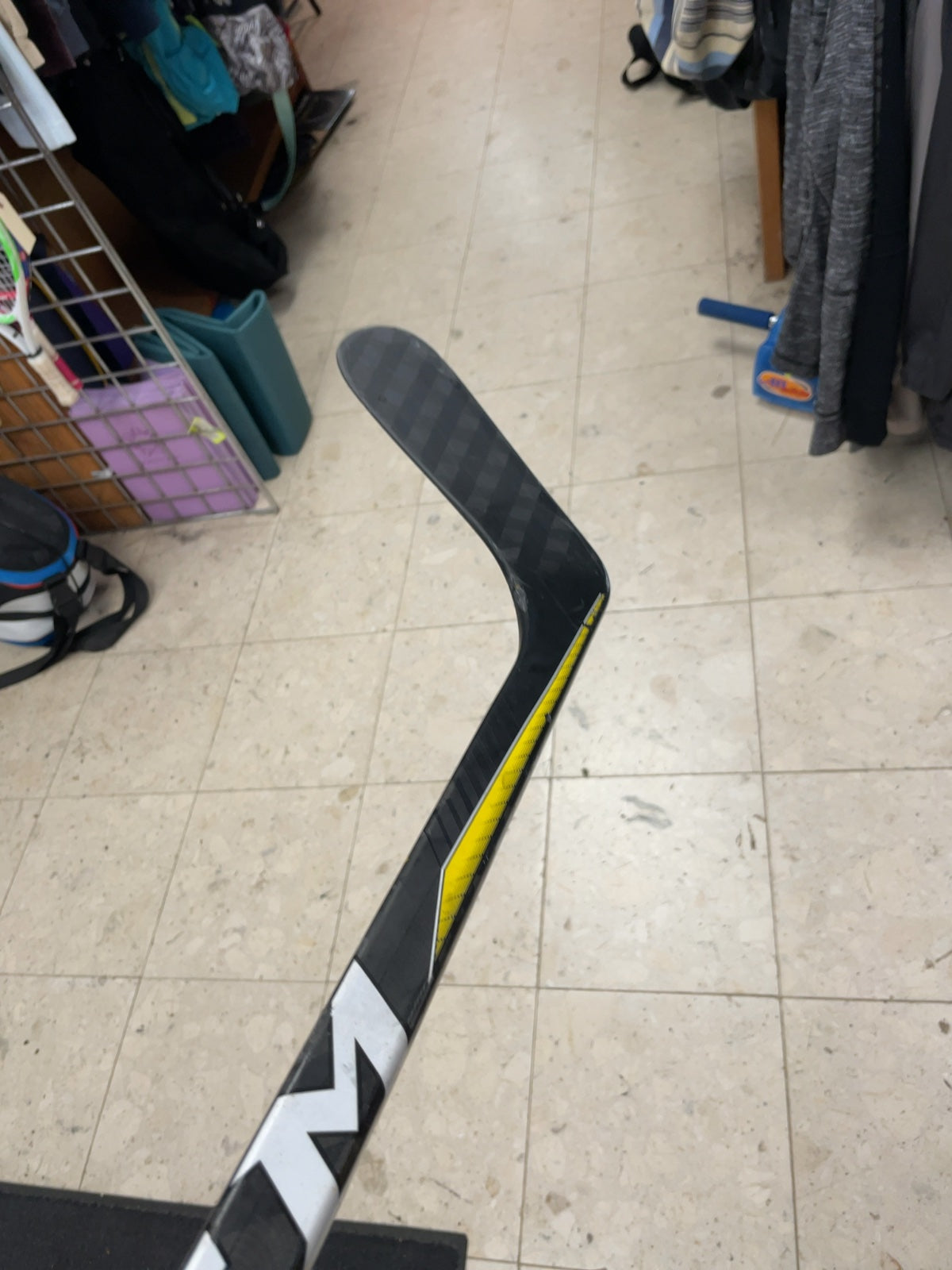 CCM Tacks LH Hockey Stick Yellow/Grey