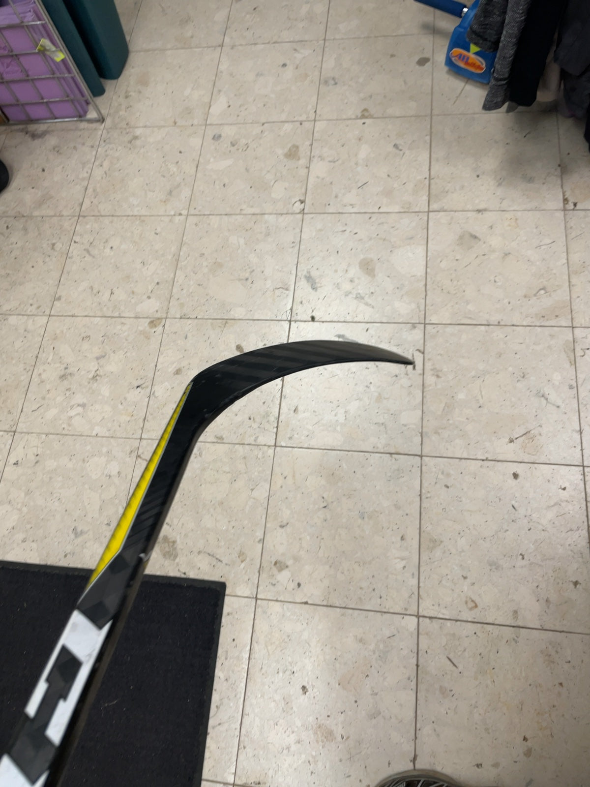 CCM Tacks LH Hockey Stick Yellow/Grey
