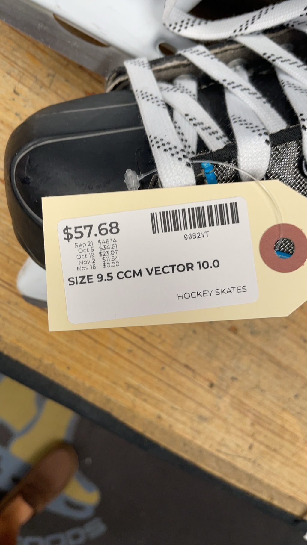 CCM Vector 10.0 Size 9.5 Hockey Skates