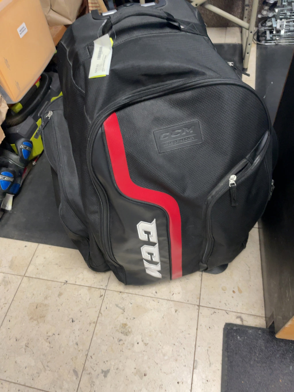 CCM Wheeled Hockey Bag Black