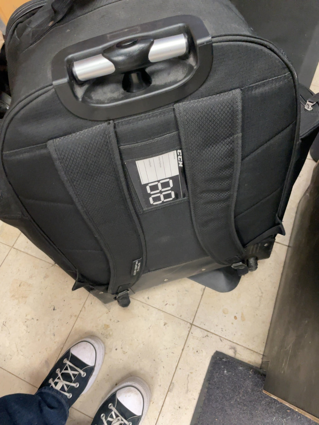 CCM Wheeled Hockey Bag Black