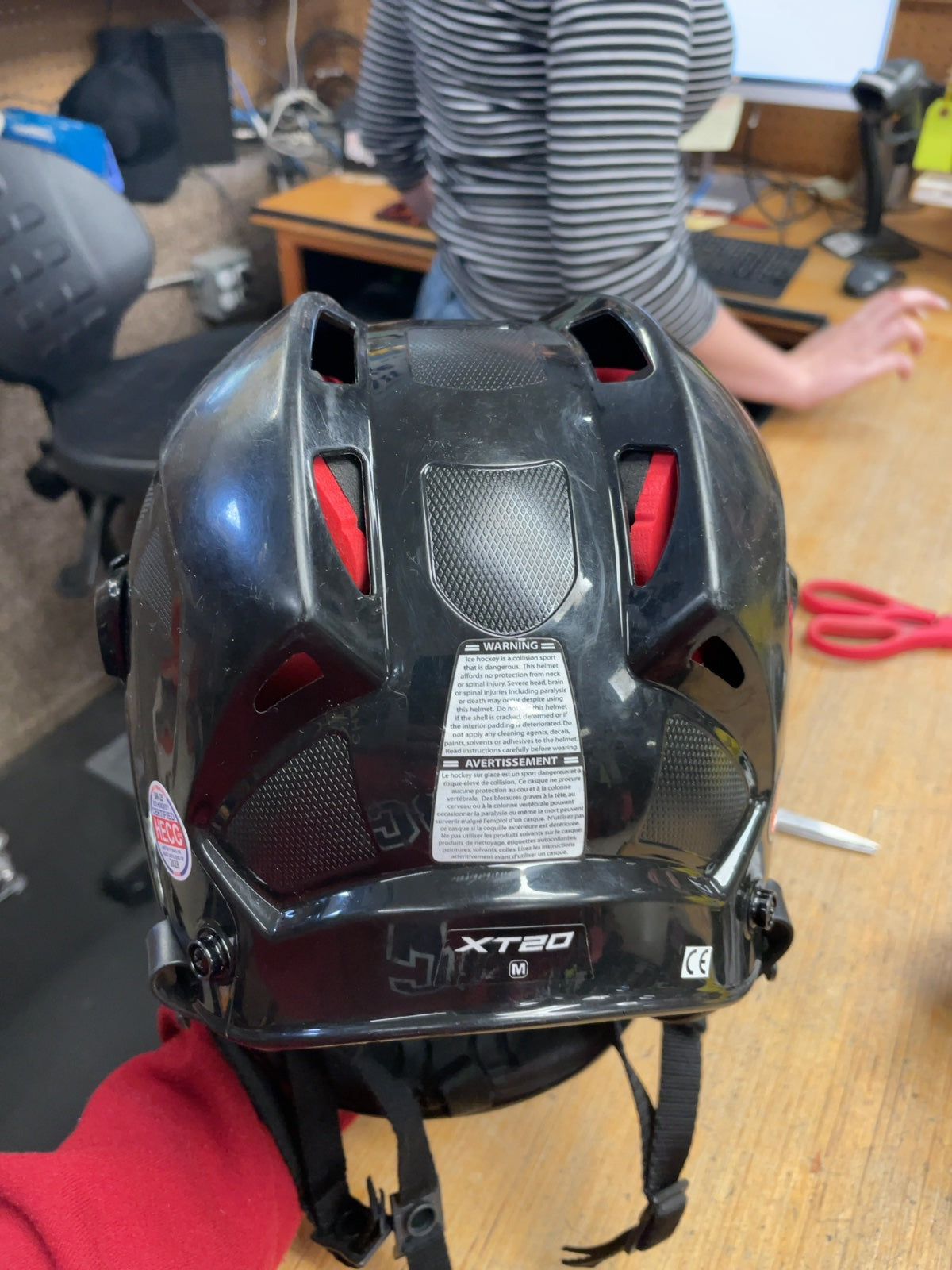 CCM XT20 Size M Hockey Helmet Black