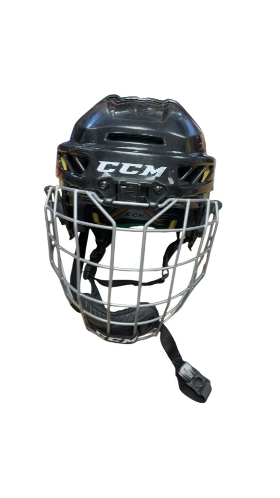 CCM Youth Hockey Helmet with Cage - Black (47-55cm)