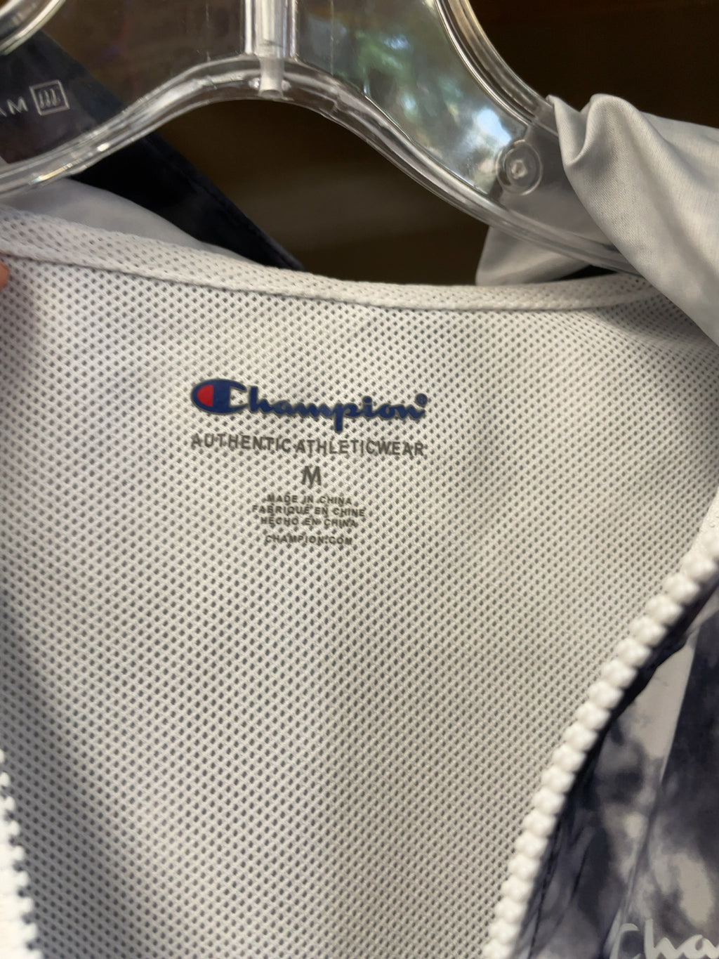 Champion Rain Jacket Junior Medium Grey Tie-Dye