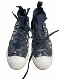 Christian Dior Blue Oblique Walk'n'Dior High-Top Sneakers - Ladies Size 5