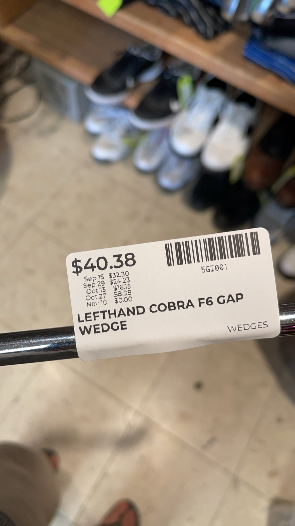 Cobra King F6 Left Hand Gap Wedge
