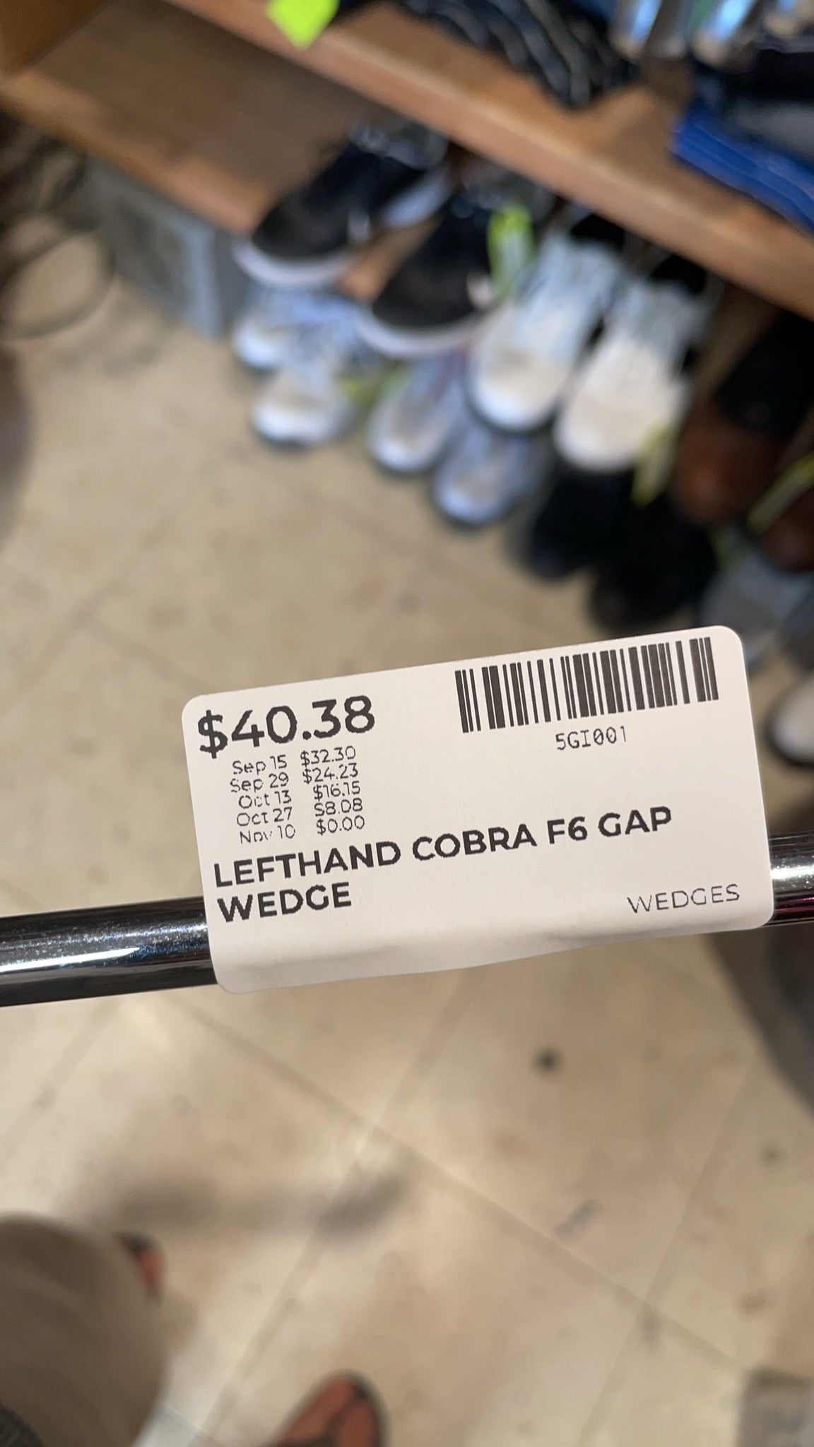 Cobra King F6 Left Hand Gap Wedge