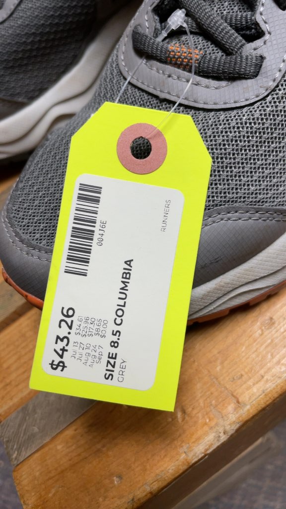Columbia Grey Runners - Size 8.5