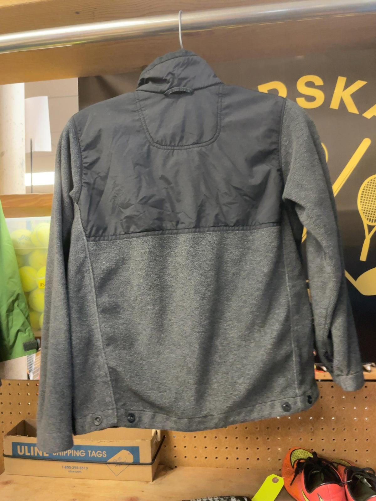Columbia Jacket Shell Size 10/12 Black and Grey