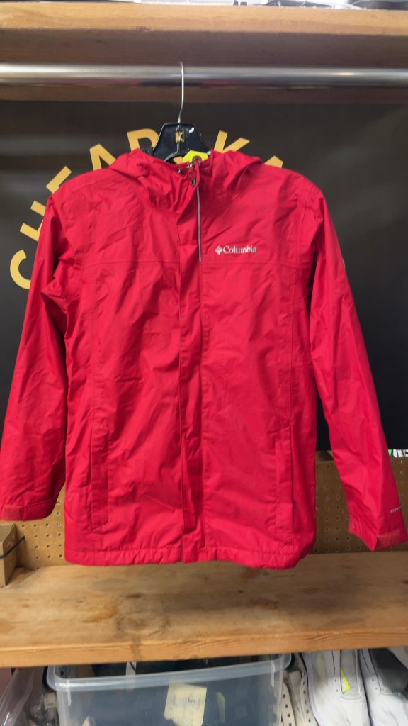 Columbia Junior 10/12 Red Rain Jacket