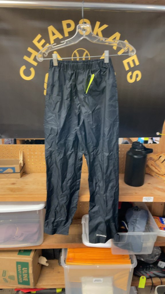 Columbia Junior Medium 10/12 Black Rain Pants