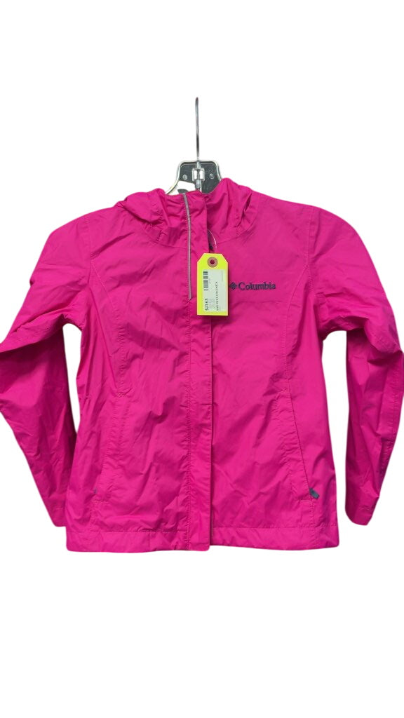 Columbia Junior XS Pink Omni-Tech Rain Jacket