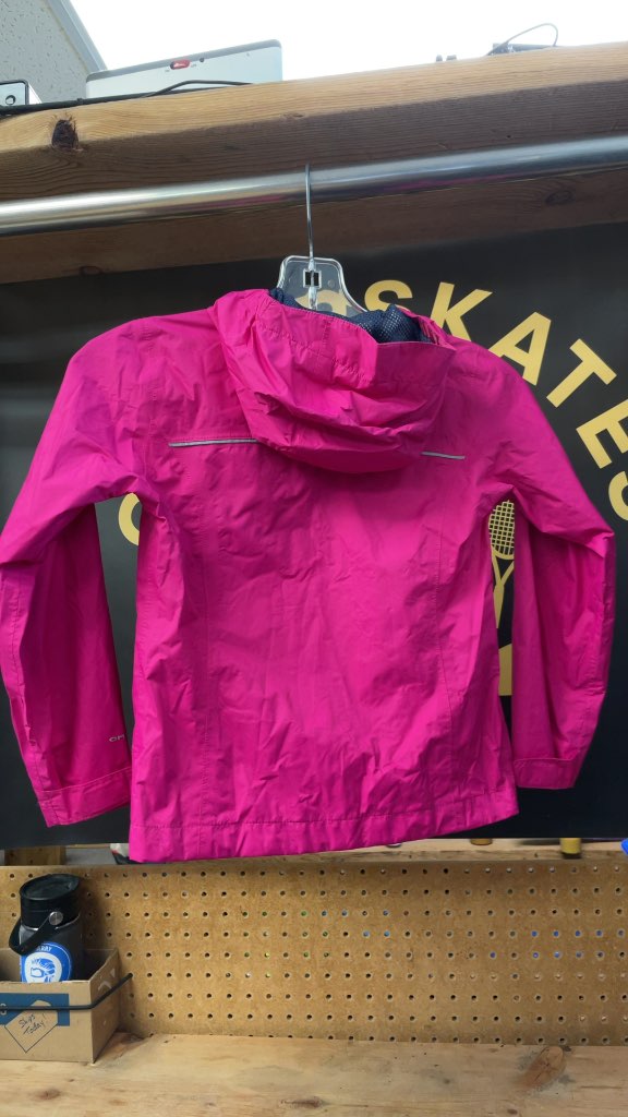 Columbia Junior XS Pink Omni-Tech Rain Jacket