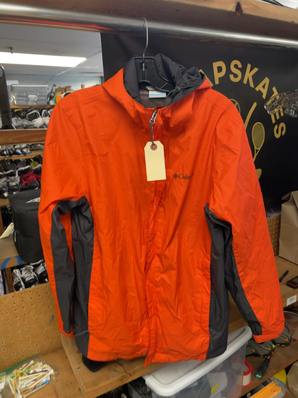 Columbia Rain Jacket S Orange
