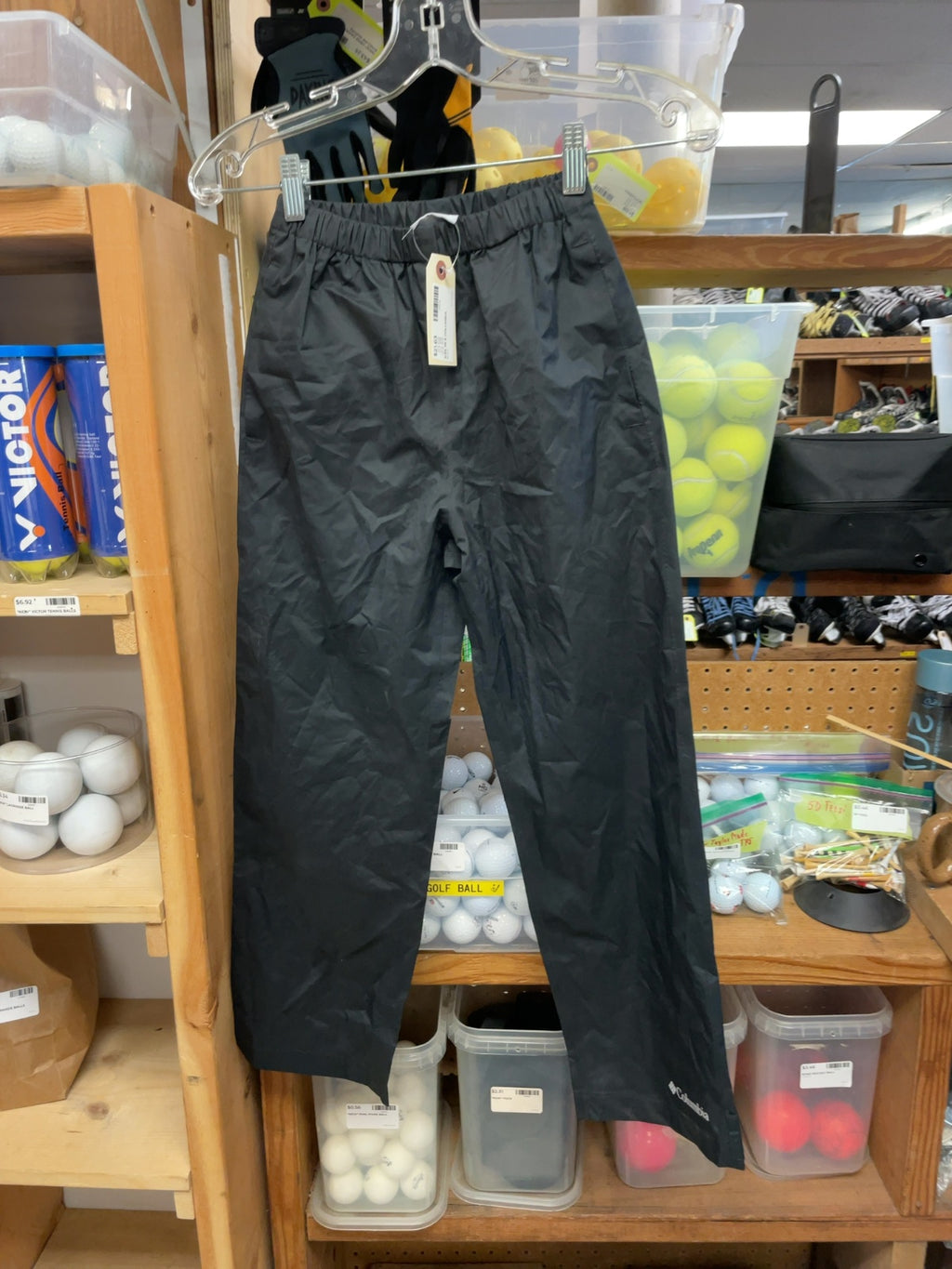 Columbia Rain Pants Size JR 8 Black