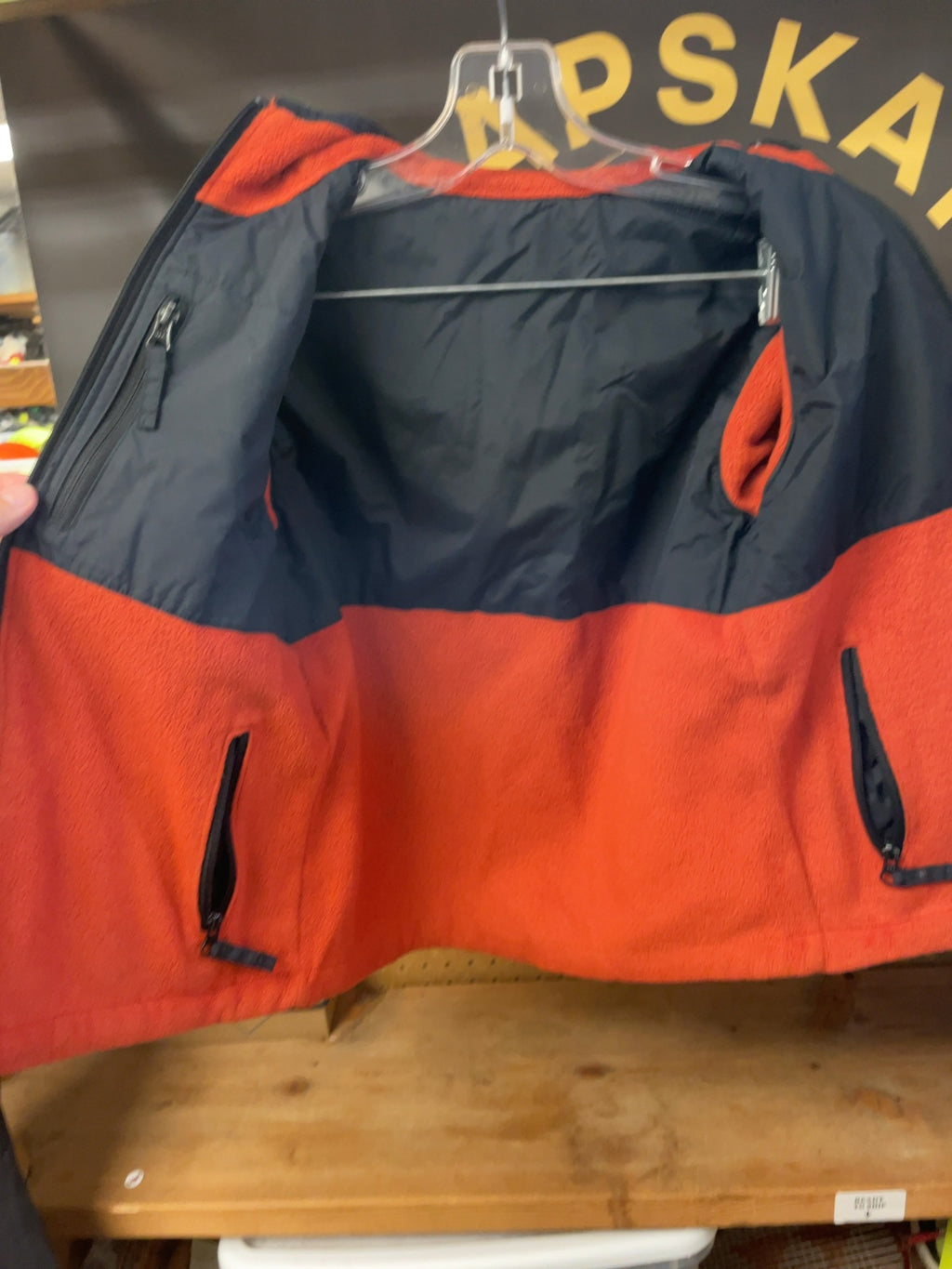Columbia Reversible Hooded Jacket Size 8 Youth Grey/Black/Orange