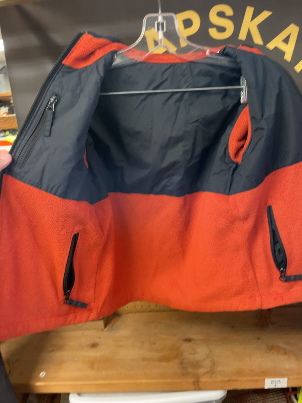 Columbia Reversible Hooded Jacket Size 8 Youth Grey/Black/Orange