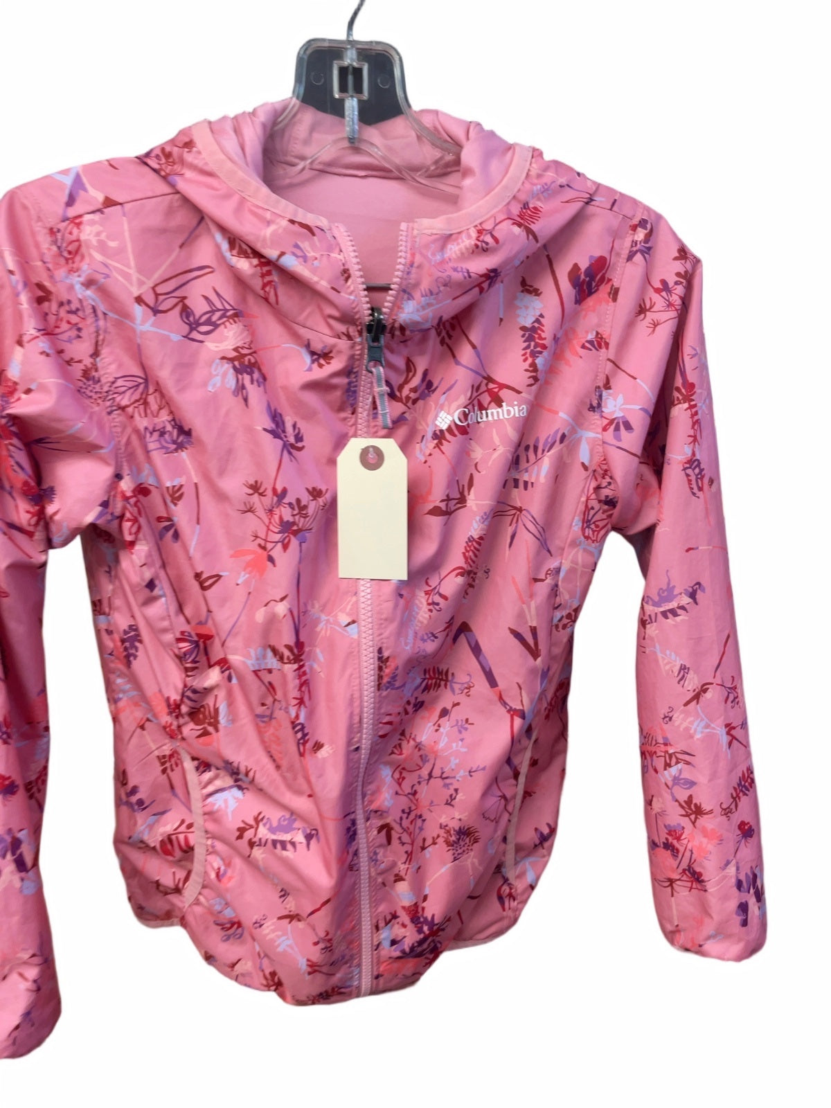 Columbia Shell Jacket Junior 10/12 Pink Floral