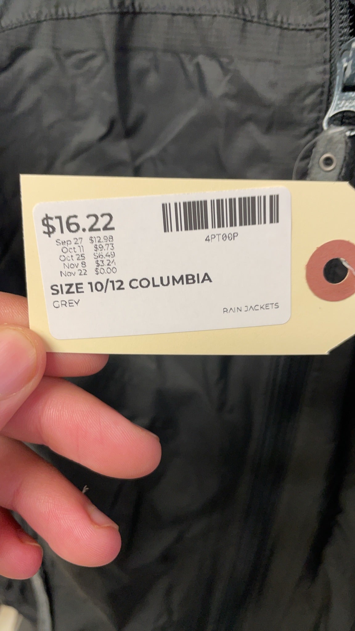 Columbia Titanium Omni-Tech Youth 10/12 Rain Jacket