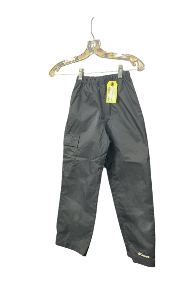 Columbia Youth Cargo Rain Pants - Black, Size 6-7
