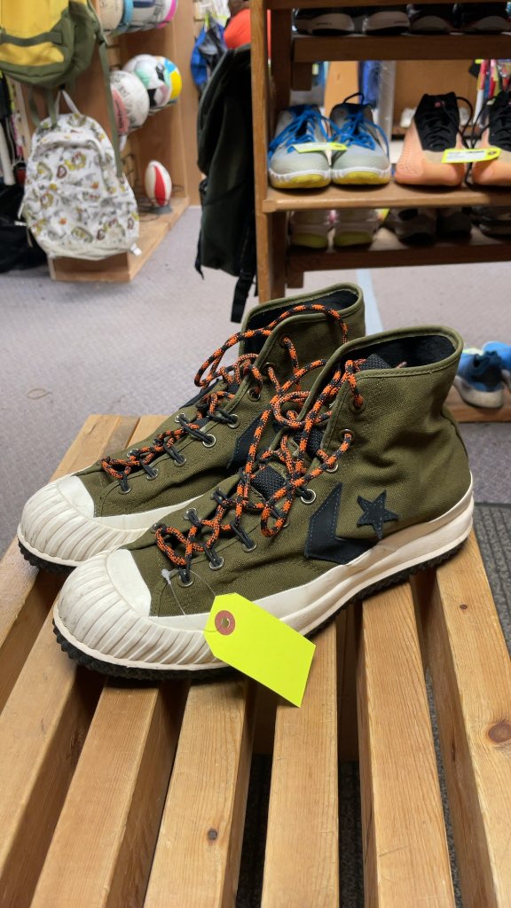 Converse Mountain Club High Top Sneakers - Green - Size 13