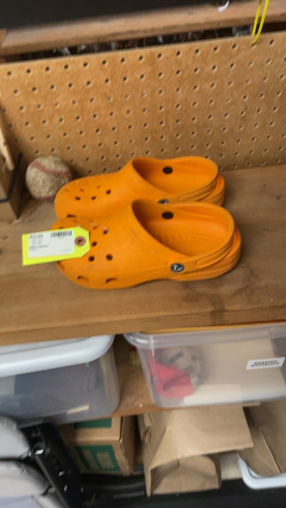 Crocs Classic Clogs Orange Size 5