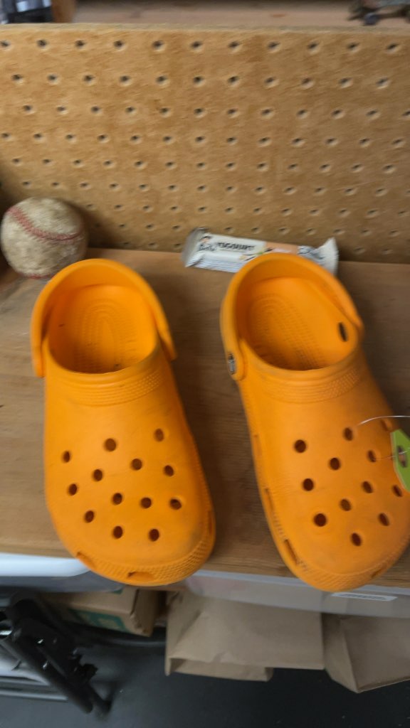 Crocs Classic Clogs Orange Size 5