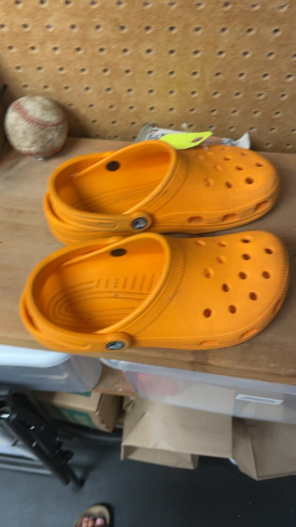 Crocs Classic Clogs Orange Size 5