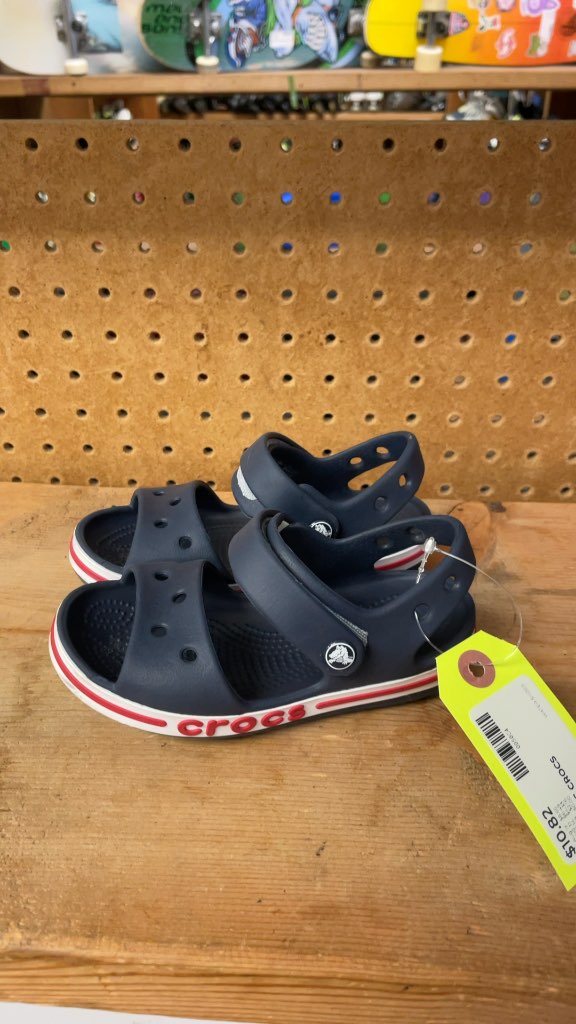 Crocs Navy Blue Sandals Size 10C