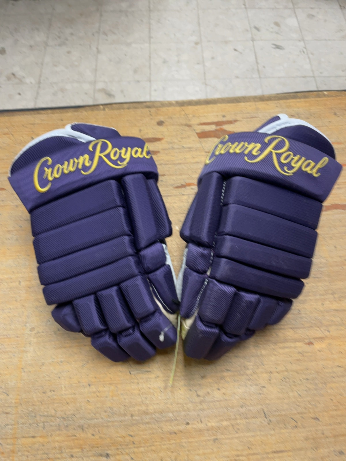 Crown Royal 14" Purple Hockey Gloves