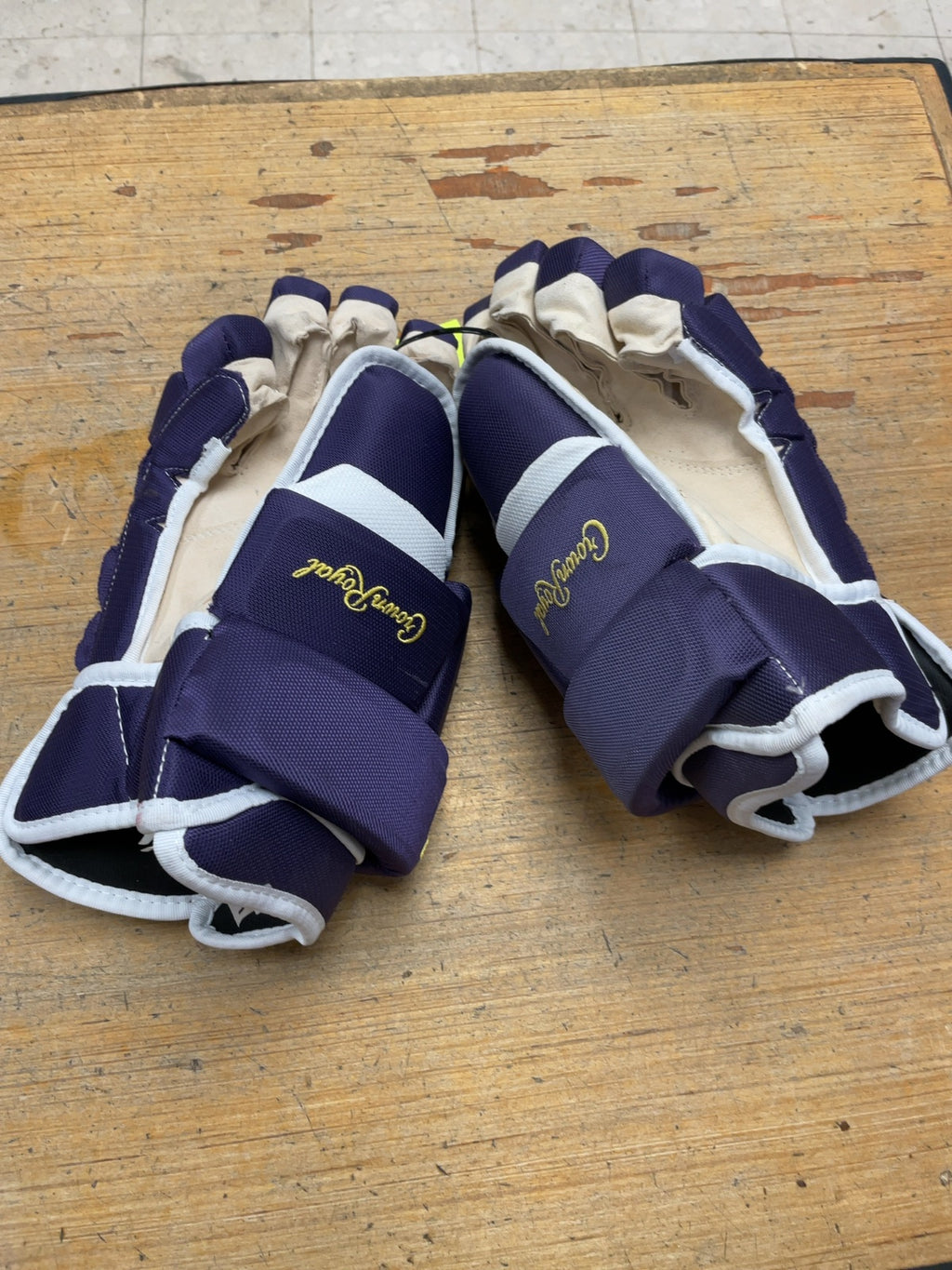 Crown Royal 14" Purple Hockey Gloves