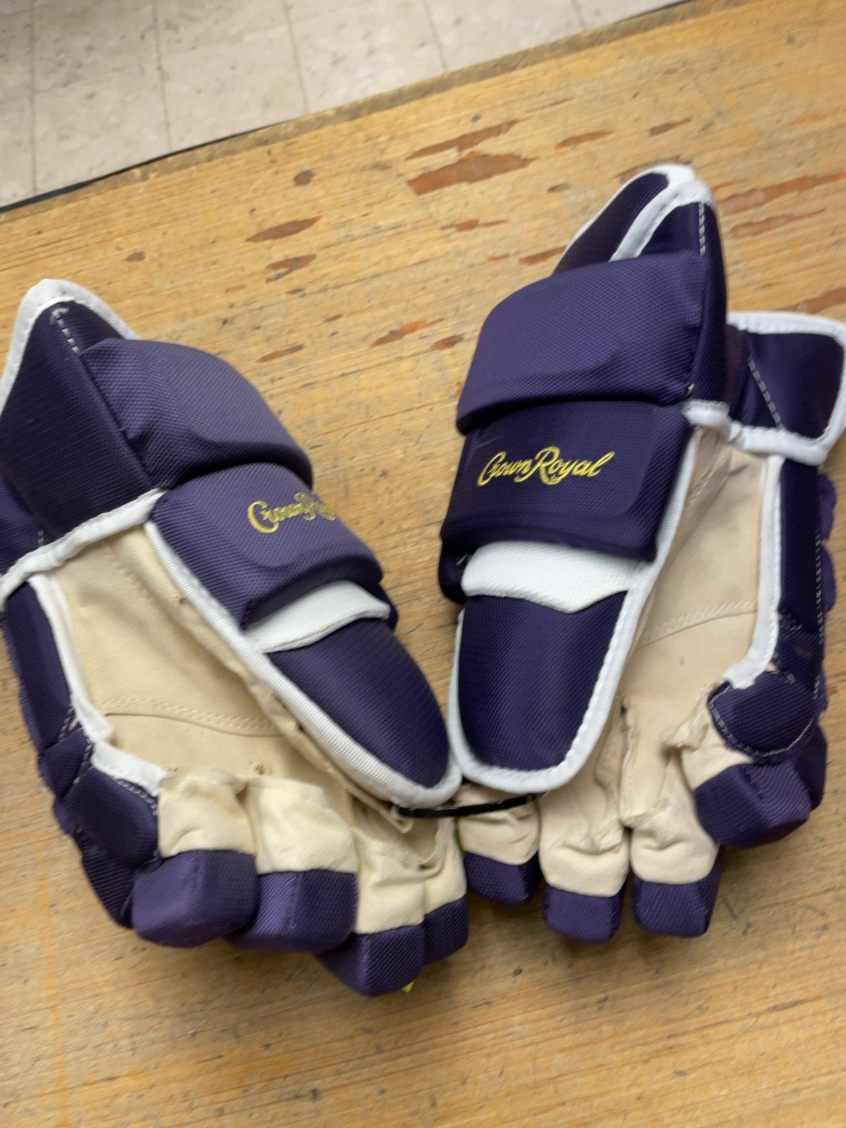 Crown Royal 14" Purple Hockey Gloves
