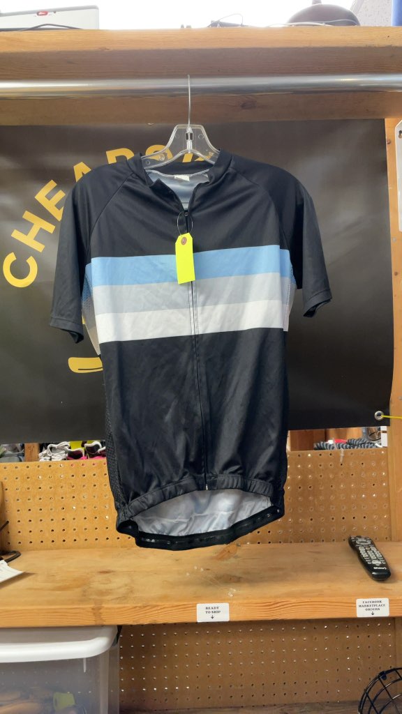 Cycling Jersey - Size Large - Black/Blue/White