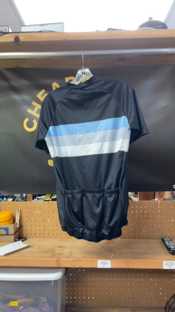 Cycling Jersey - Size Large - Black/Blue/White