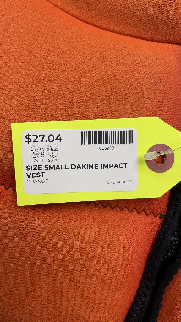 Dakine Impact Vest - Size Small