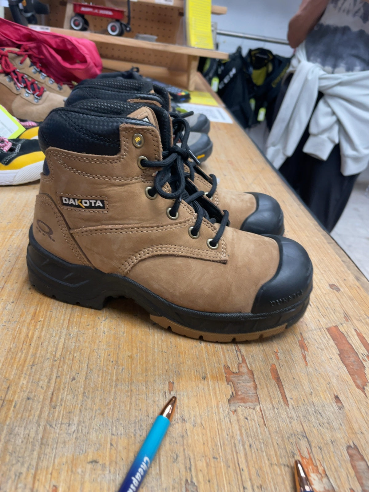 Dakota Workpro Series Steel-Toed Hiking Boots - Size 6