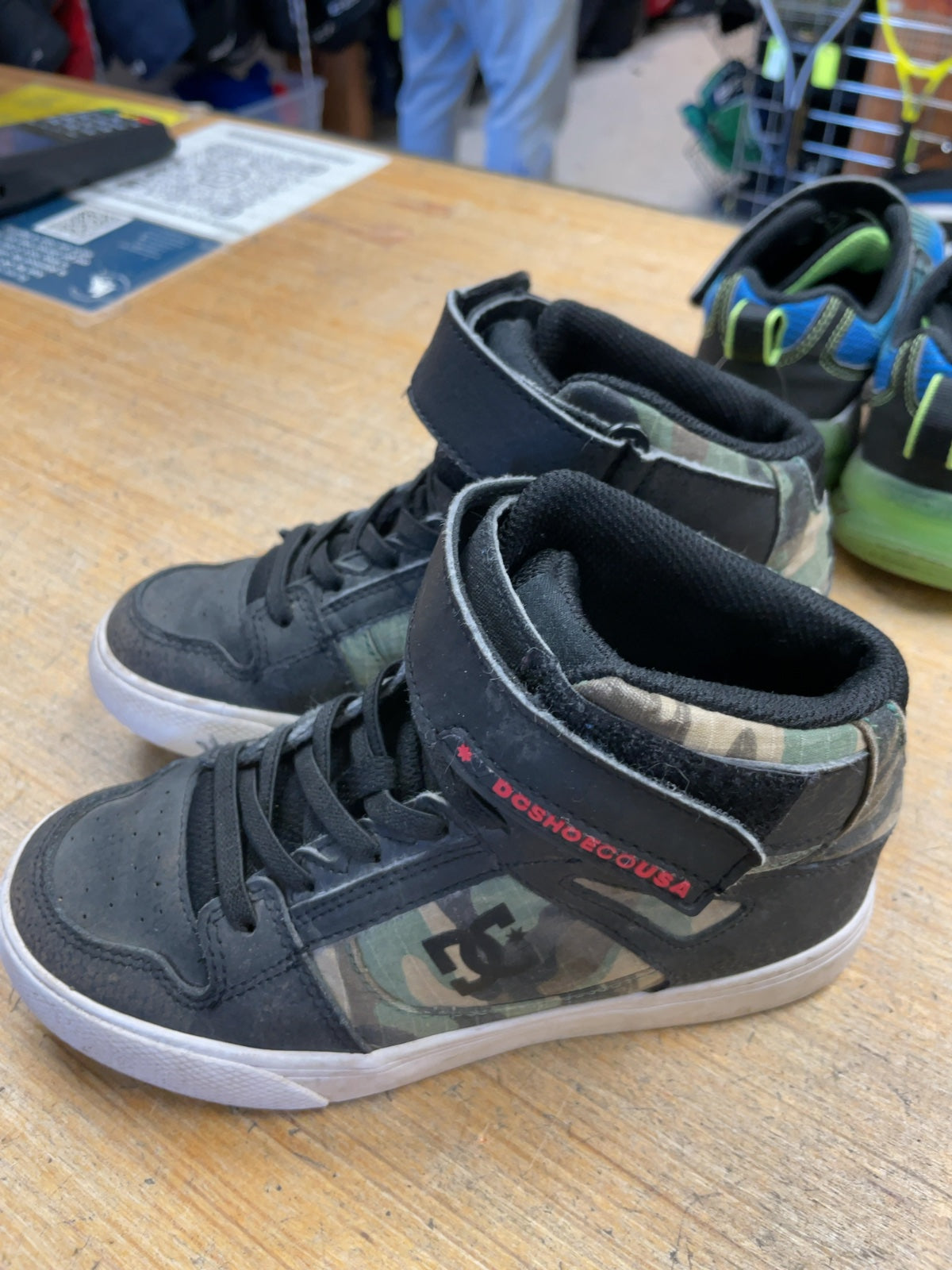 DC Camo High-Top Sneakers Size 1
