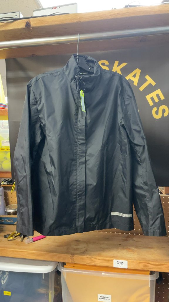 DKNY Jeans Small Black Rain Jacket