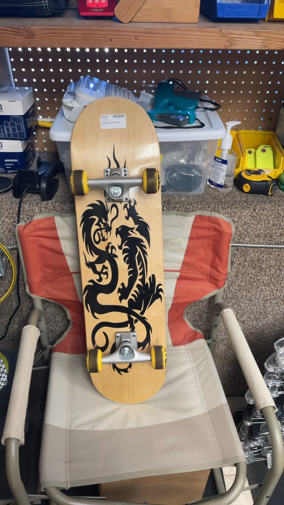 Dragon and Tiger Graphic Skateboard