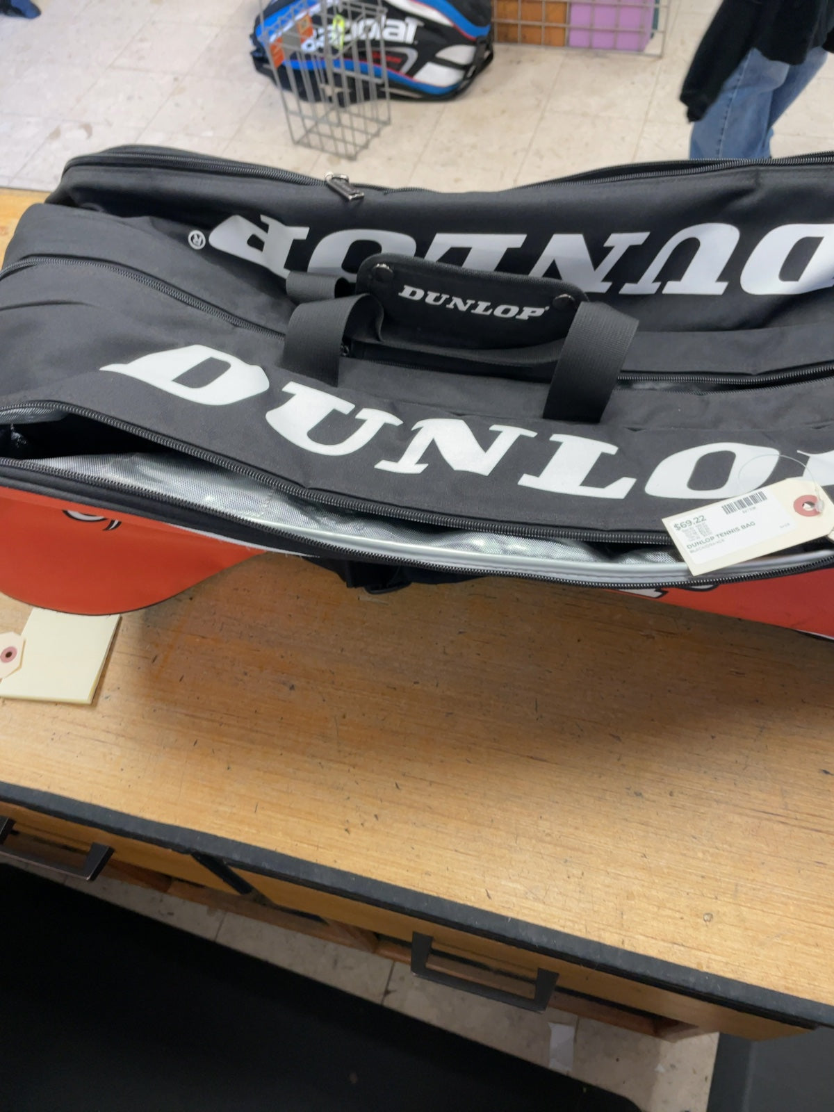 Dunlop Sport Tennis Bag Black/Orange