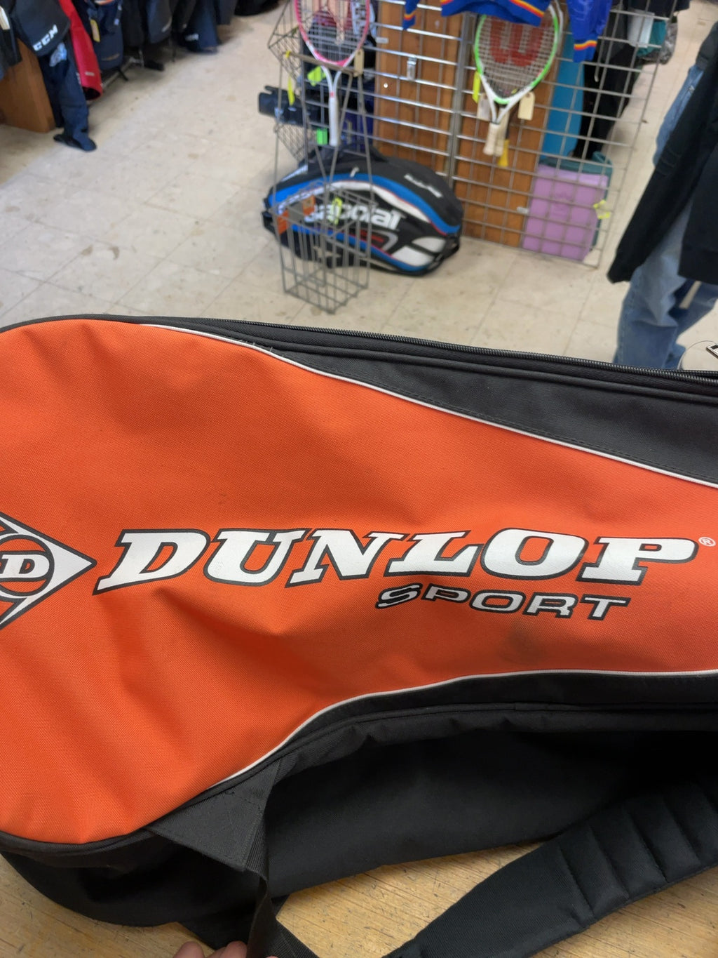 Dunlop Sport Tennis Bag Black/Orange