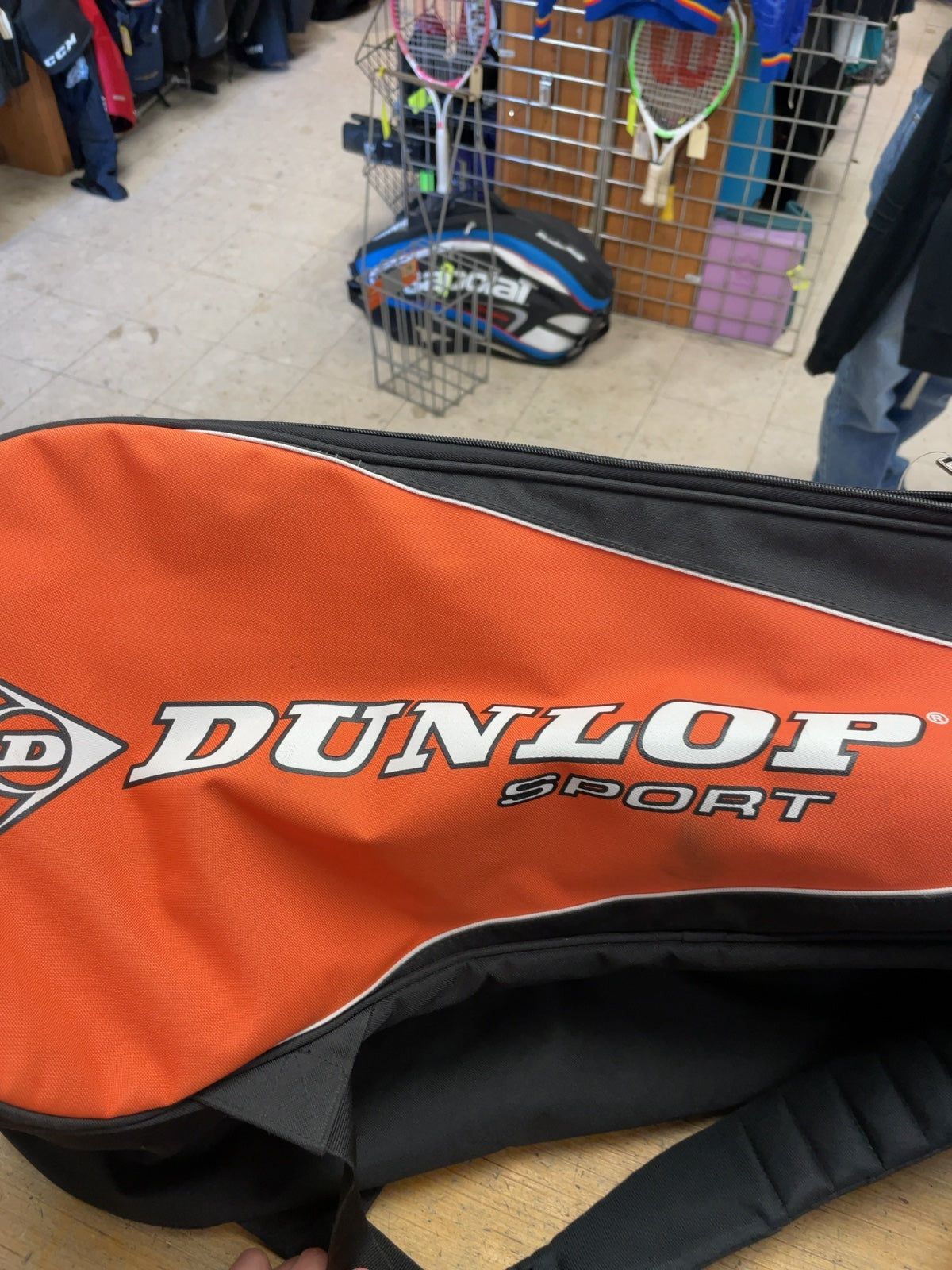 Dunlop Sport Tennis Bag Black/Orange