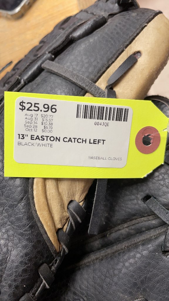 Easton 13" Baseball Glove - Catch Left