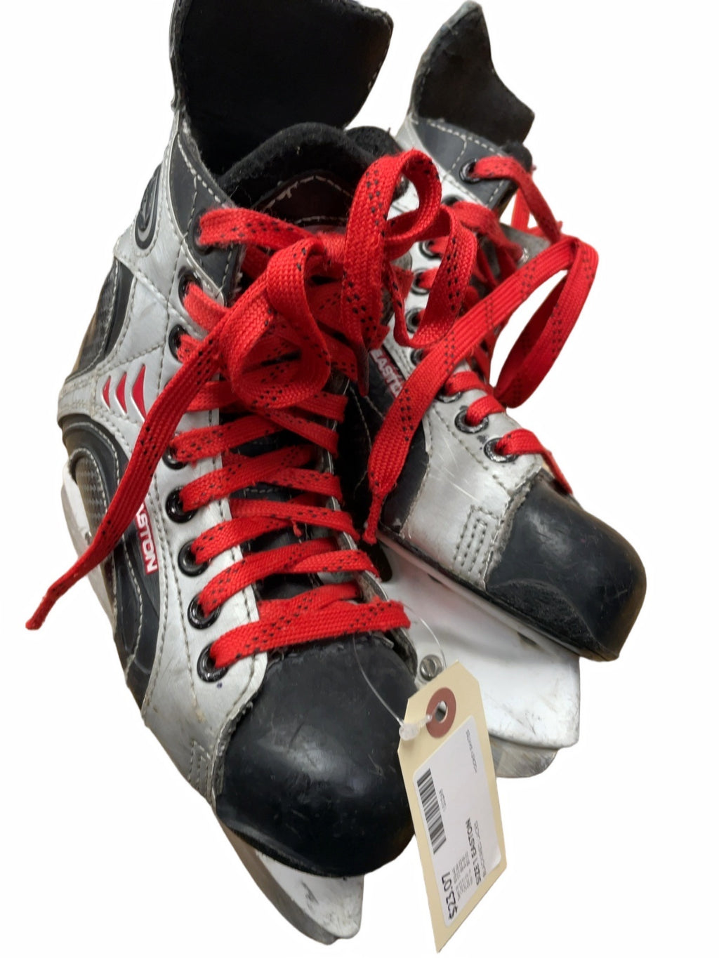 Easton Hockey Skates Size 1 Black/Red Laces